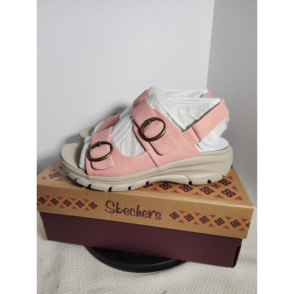 Skechers Easy Going Adjustable‎ Certified Charm Vegan Relaxed  Sandals Sz 7W NEW - Picture 5 of 10
